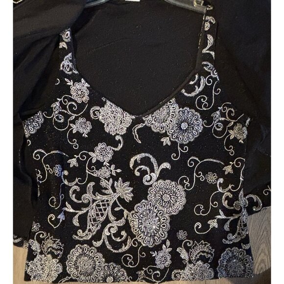 Alex Evenings Petite Women's Sz.PM 2 PC Set Petite Vintage Blazer Jacket Top - Picture 9 of 9